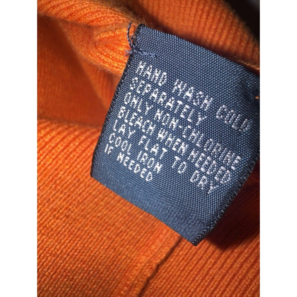 Mens Lightweight Ralph Lauren Pullover Sweater Size XXL Orange Color Very Nice - Picture 15 of 16